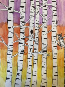 Birch Trees by Emma Bomba